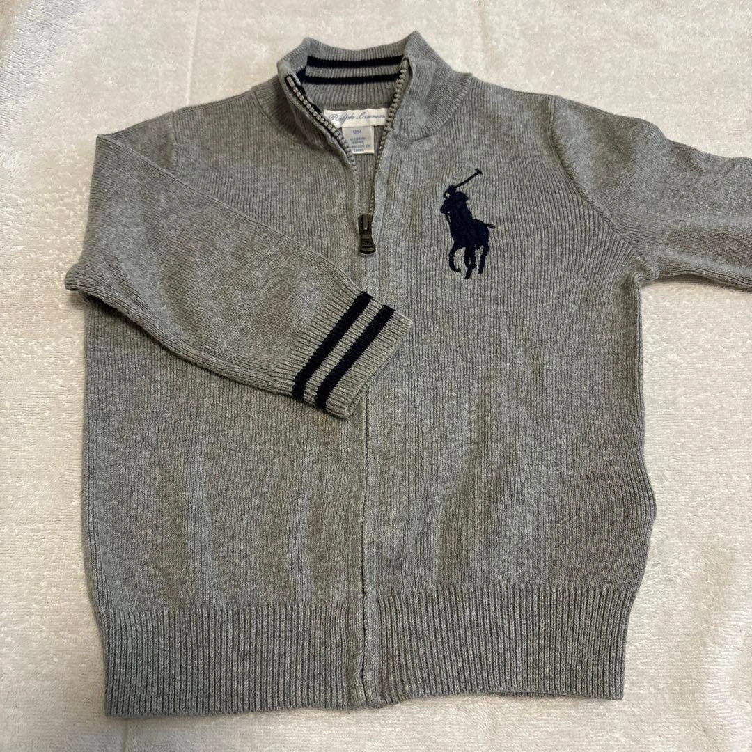 Ralph Lauren グレー カーディガン 18M 90相当