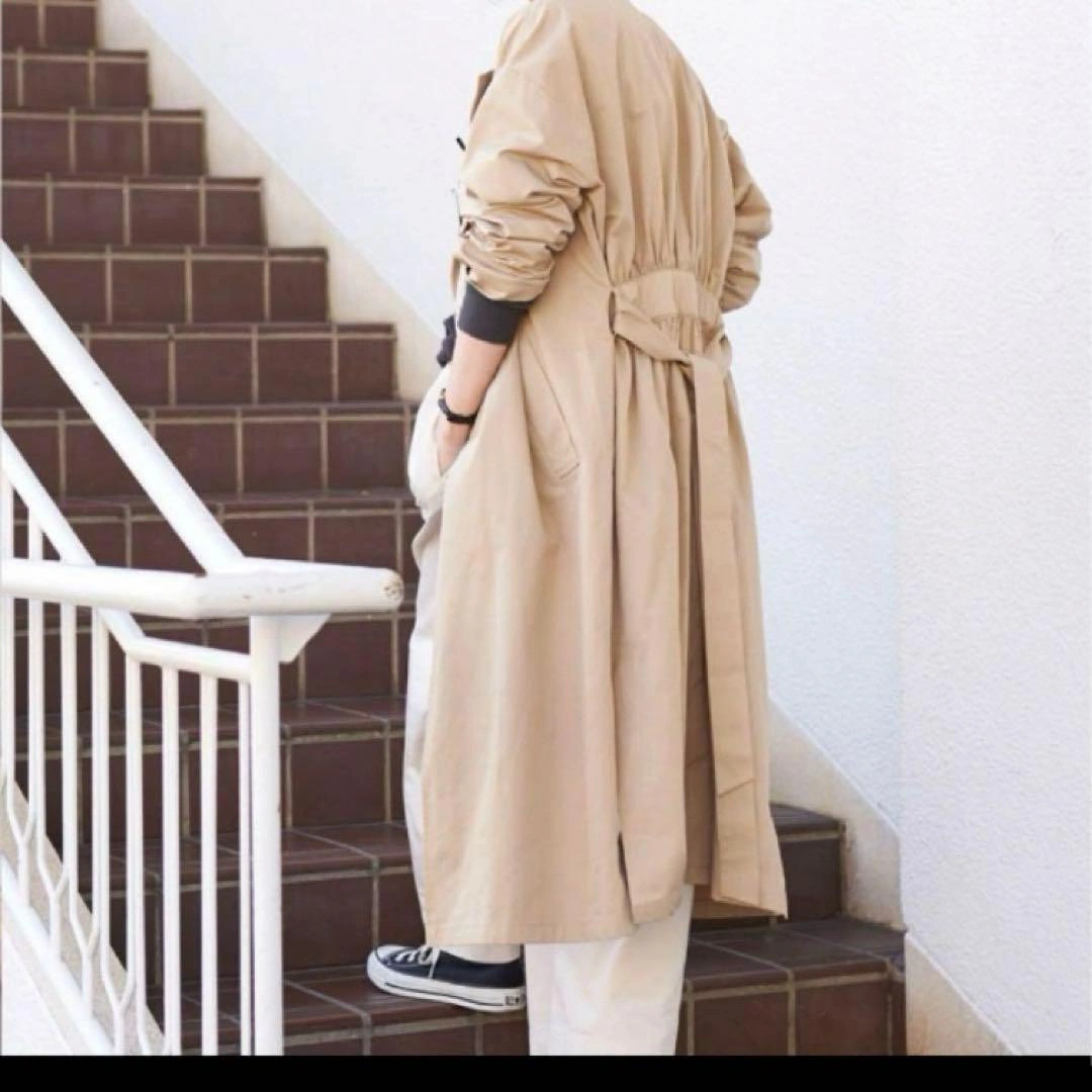 AMERICAN HOLIC ベージュ ロングコート Mの写真2枚目