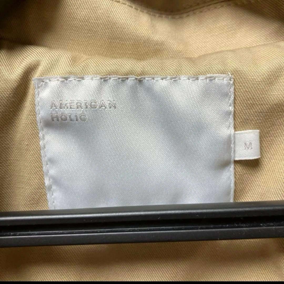 AMERICAN HOLIC ベージュ ロングコート Mの写真3枚目