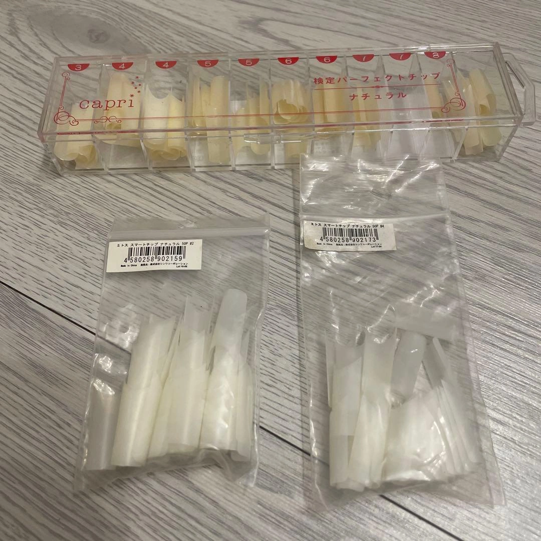 capri ミスト ネイルチップ セット 多様なサイズ