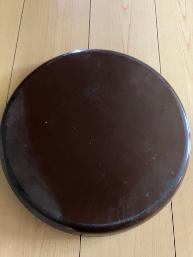 漆器 円形盆 蜂の巣模様 約33cmの写真3枚目