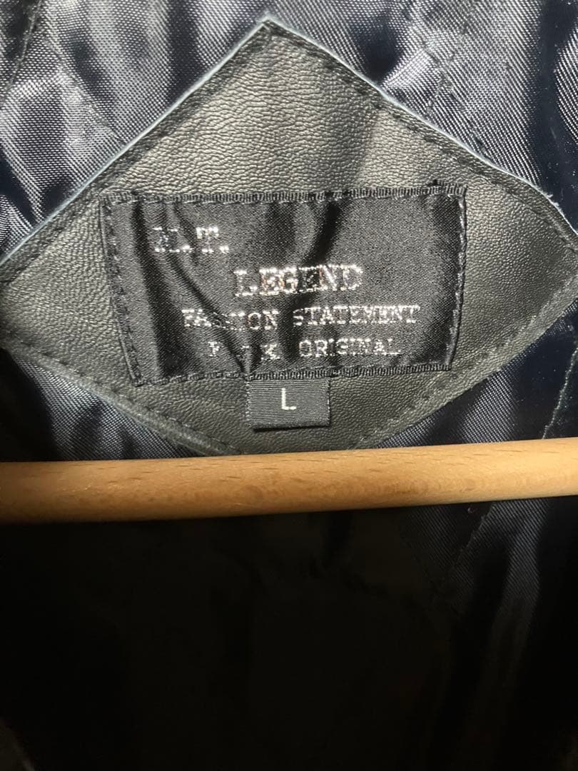 新品　未使用　M.T.LEGENDブラックレザージャケット L 羊革の写真4枚目