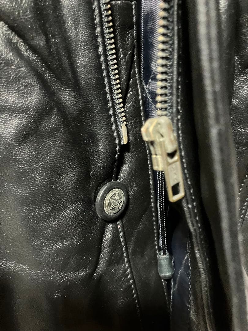 新品　未使用　M.T.LEGENDブラックレザージャケット L 羊革の写真10枚目