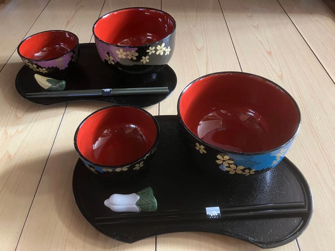 新品未使用 京雅 花友禅会席揃 和食器セット 花柄の写真2枚目