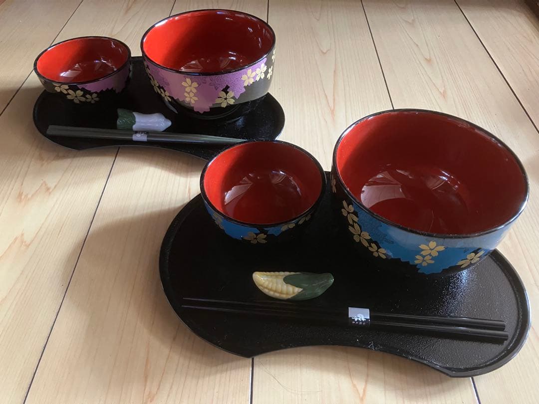 新品未使用 京雅 花友禅会席揃 和食器セット 花柄の写真3枚目