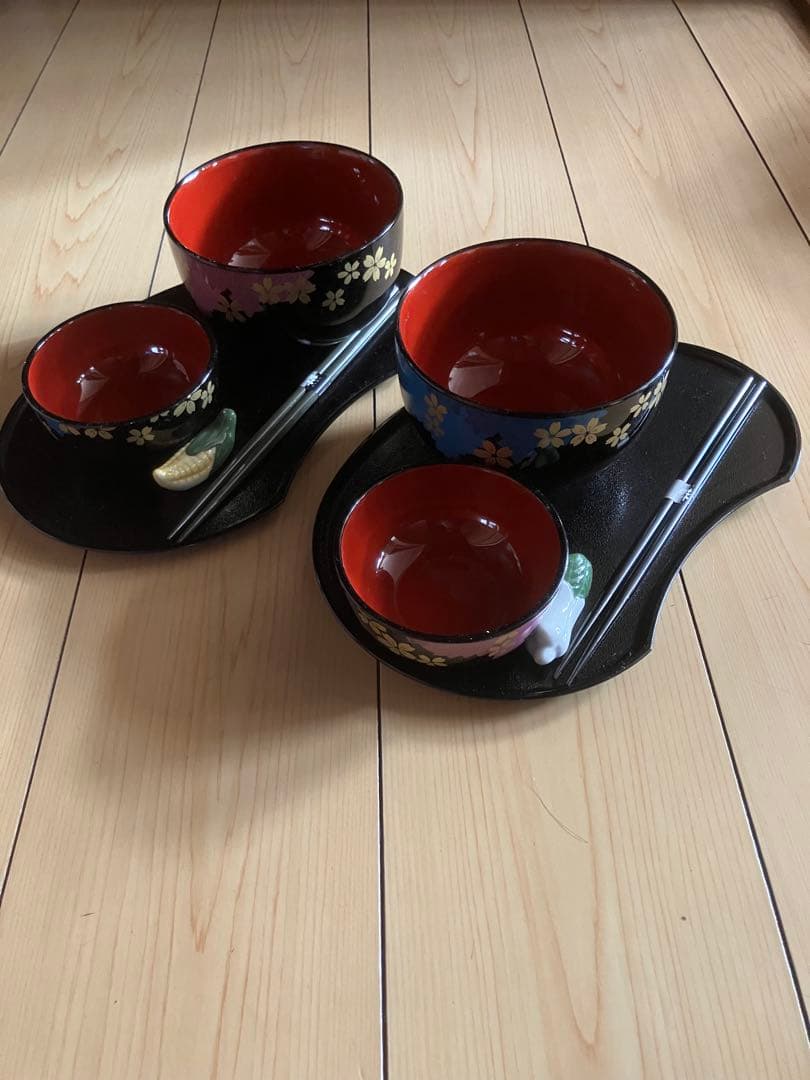 新品未使用 京雅 花友禅会席揃 和食器セット 花柄の写真9枚目