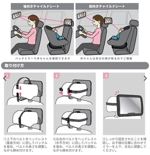 車のベビーミラーの写真4枚目