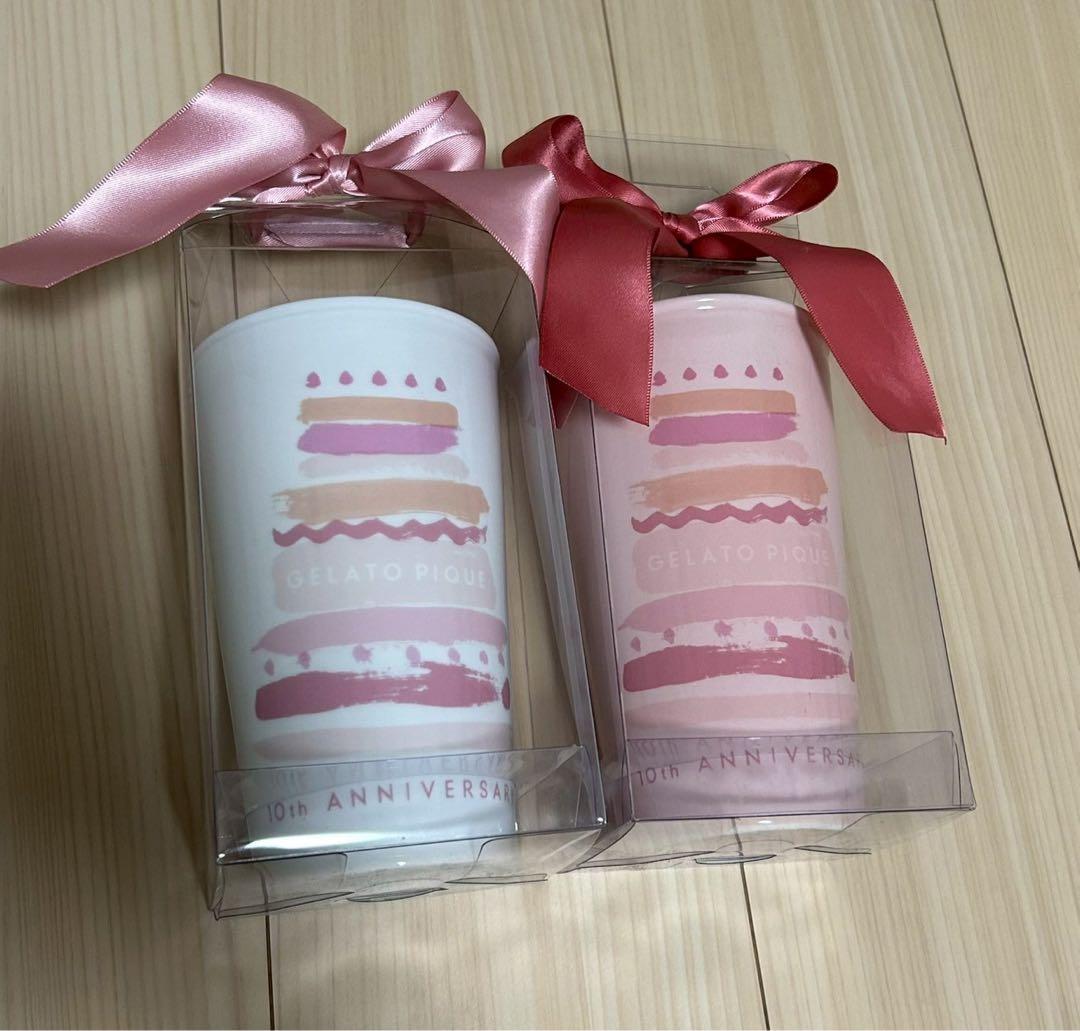【希少】gelato pique 10th記念タンブラー　2色セット　陶器の写真2枚目