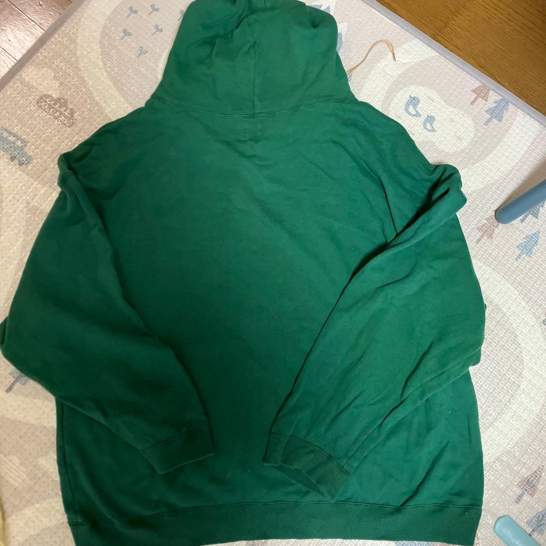 RE.アールイードット 仲里依紗限定フーディ ビックシルエット パーカー緑の写真3枚目