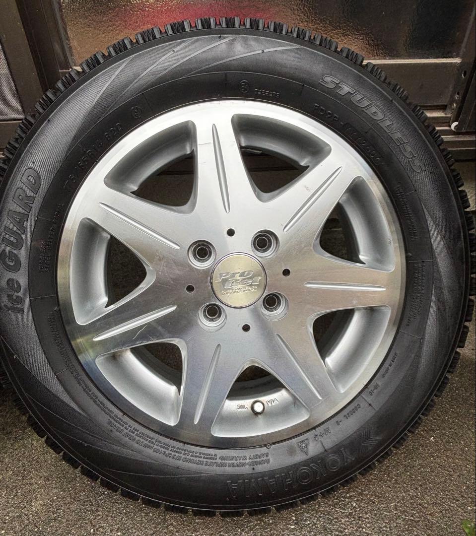 ヨコハマ iceGUARD スタッドレス タイヤ ホイール 4個セットの写真2枚目