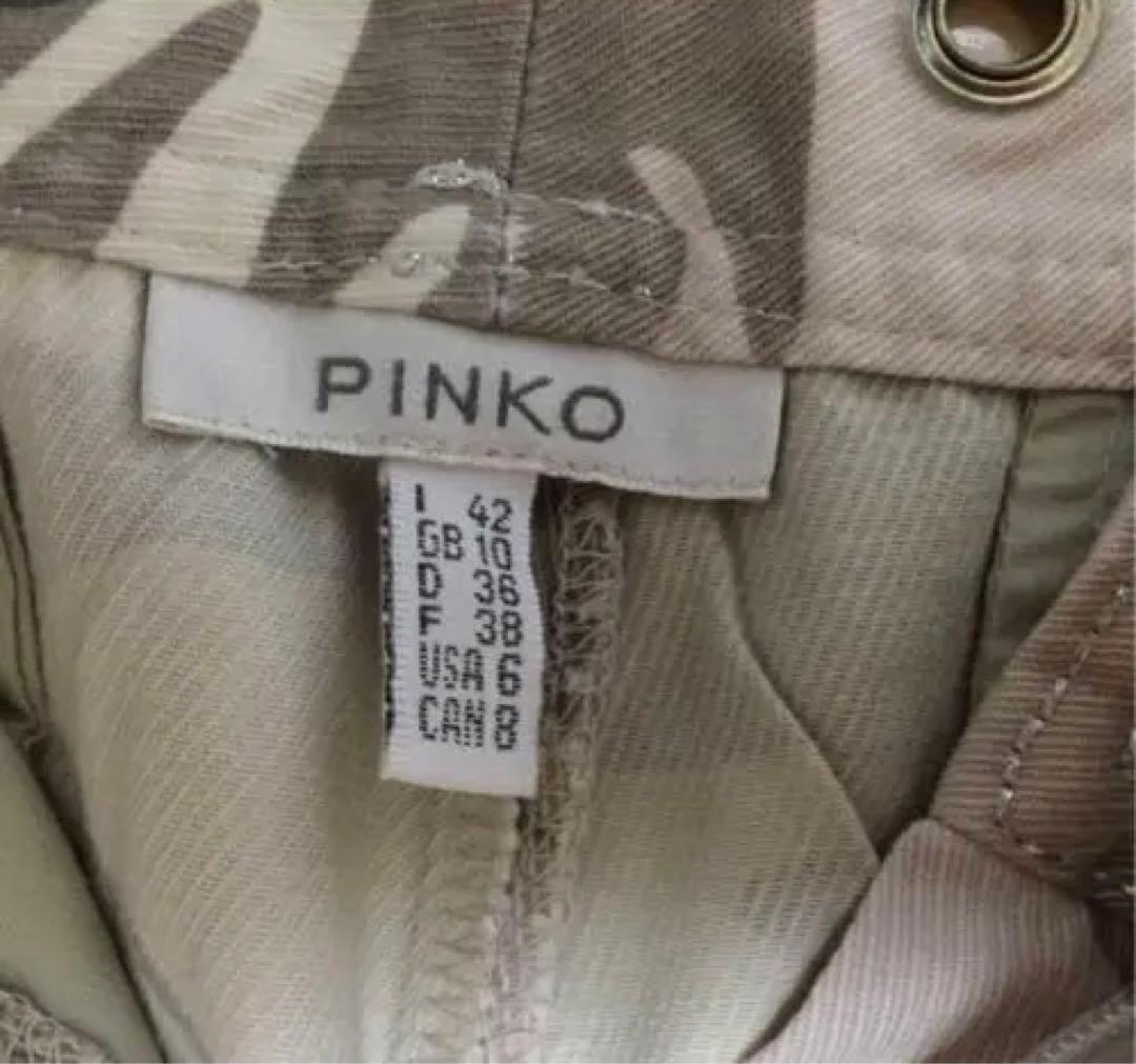 新品pinko ピンコの迷彩ハーフパンツ us6の写真3枚目