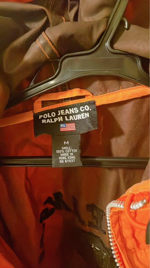 美品　ラルフローレン polo jeans 防水コート　M ビンテージの写真5枚目