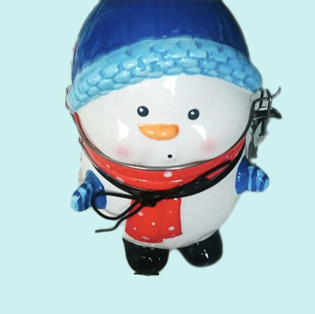 雪だるま 蓋付き収納容器 中型