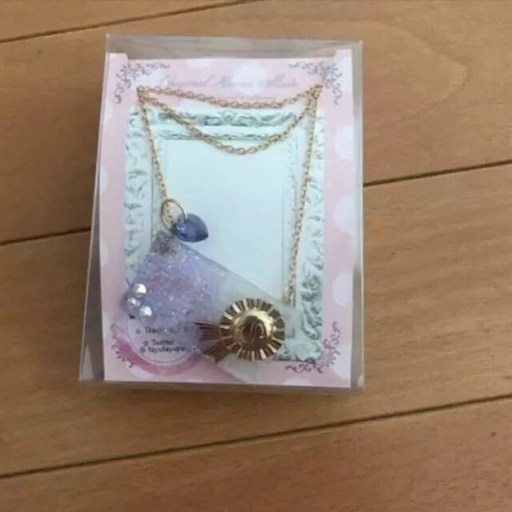 ネックレス レジン ハンドメイド チョコレート イニシャルS ロゼット風 レジンネックレスの写真3枚目