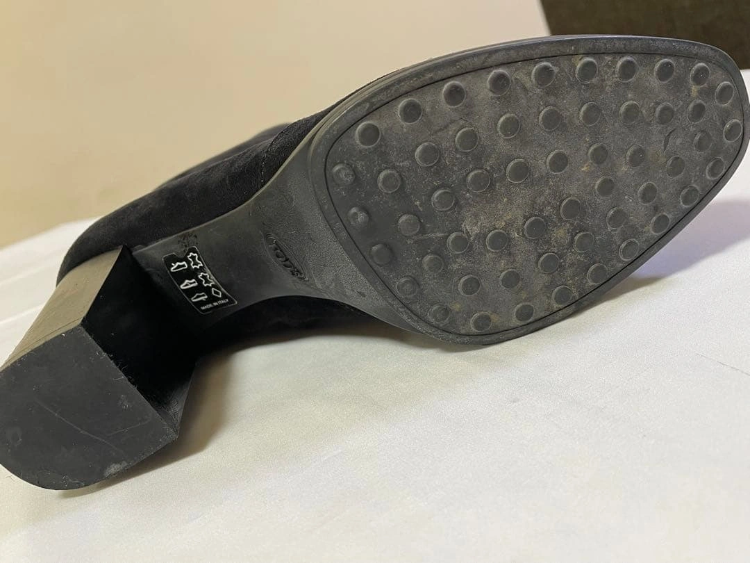 TOD'S トッズ スウェード ショートブーツ 訳ありの写真10枚目