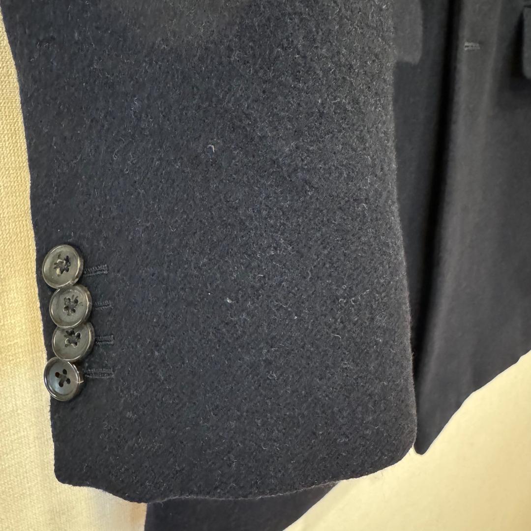 ISAIA イザイア ウール100％ コート サイズ50 紺 イタリア製の写真5枚目