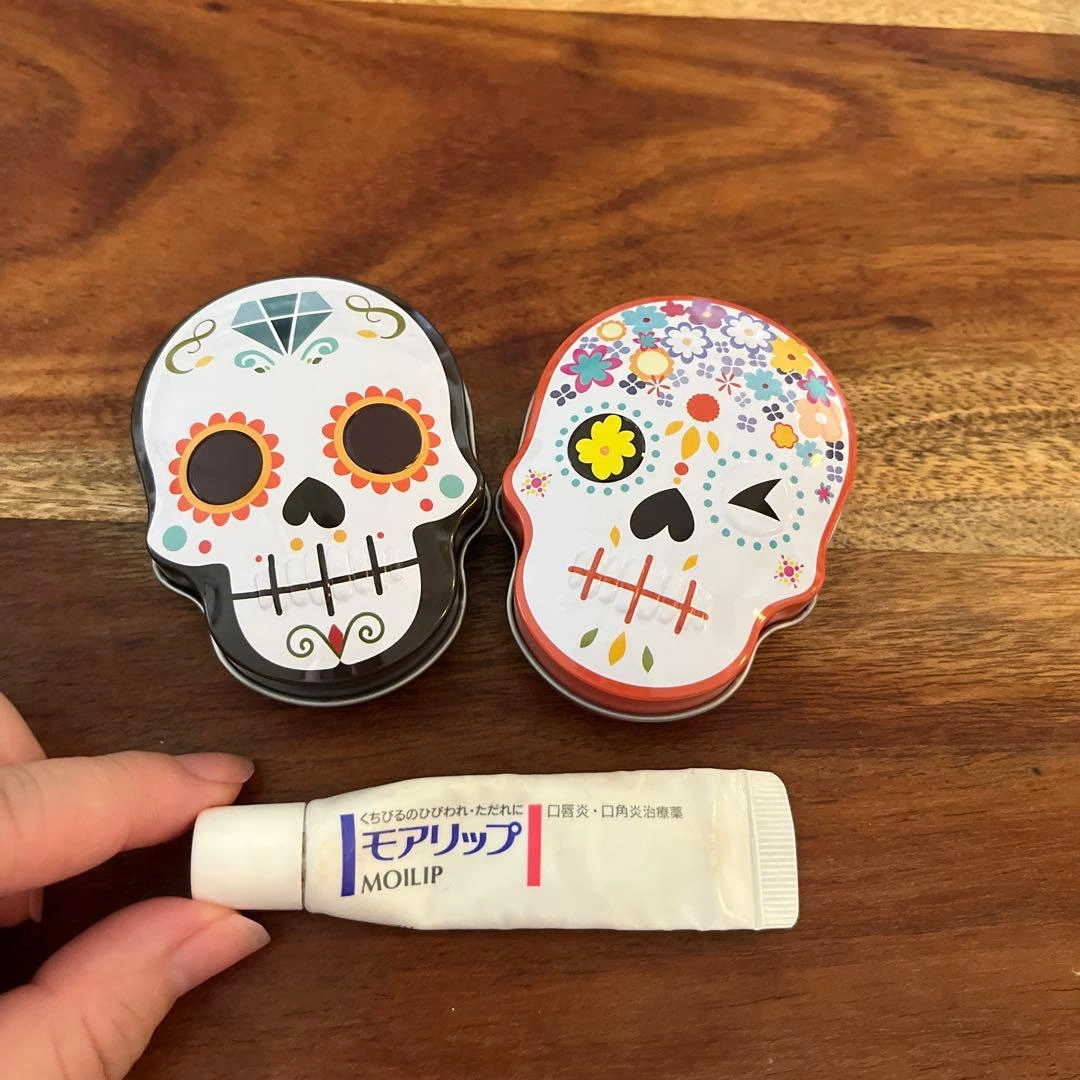 【2点セット】カルディ スカル ガイコツ メキシコ 小物入れ ケース ハロウィンの写真2枚目