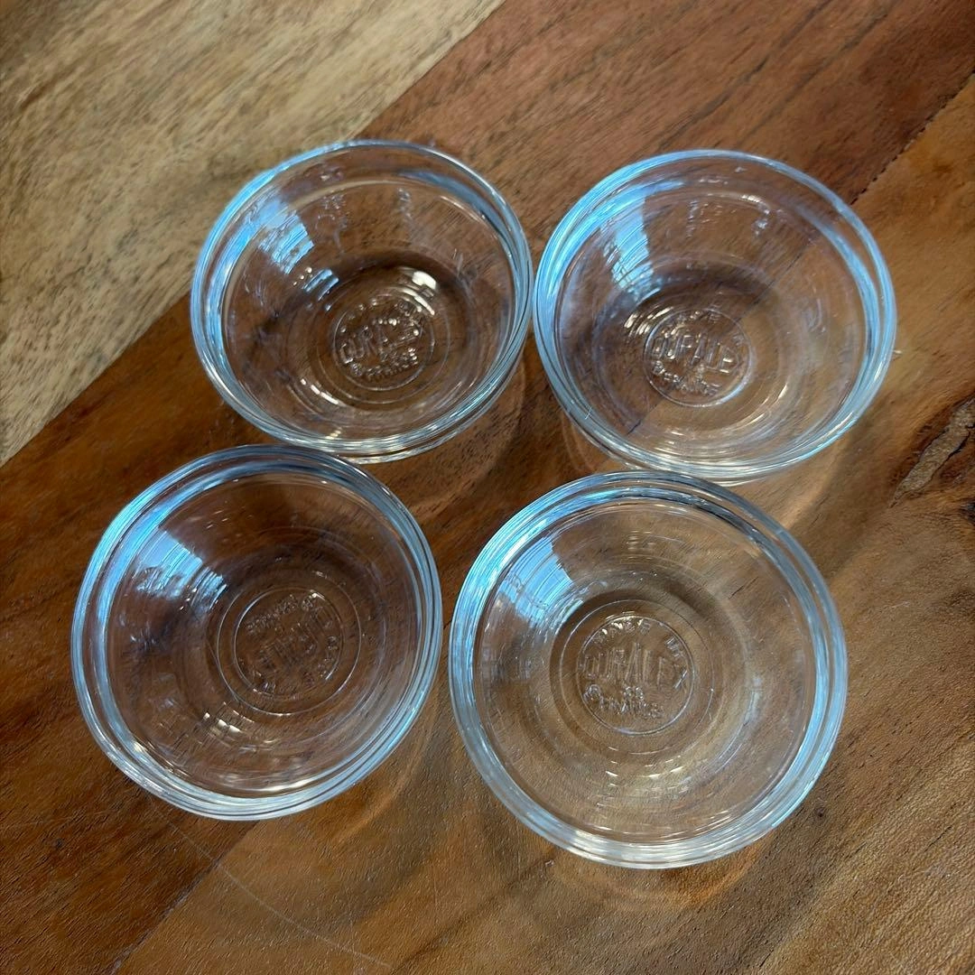 【4つセット】DURALEX デュラレックス 調味料入れ 小皿 ガラス