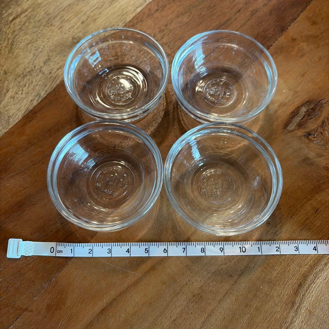 【4つセット】DURALEX デュラレックス 調味料入れ 小皿 ガラスの写真3枚目