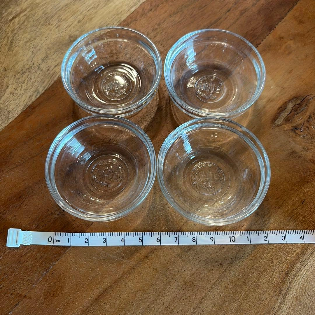 【4つセット】DURALEX デュラレックス 調味料入れ 小皿 ガラスの写真3枚目