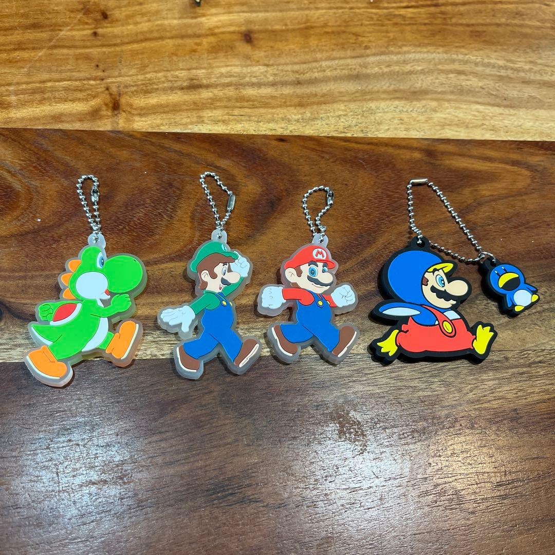 【4点セット】ニンテンドートーキョー マリオ ラバーストラップ