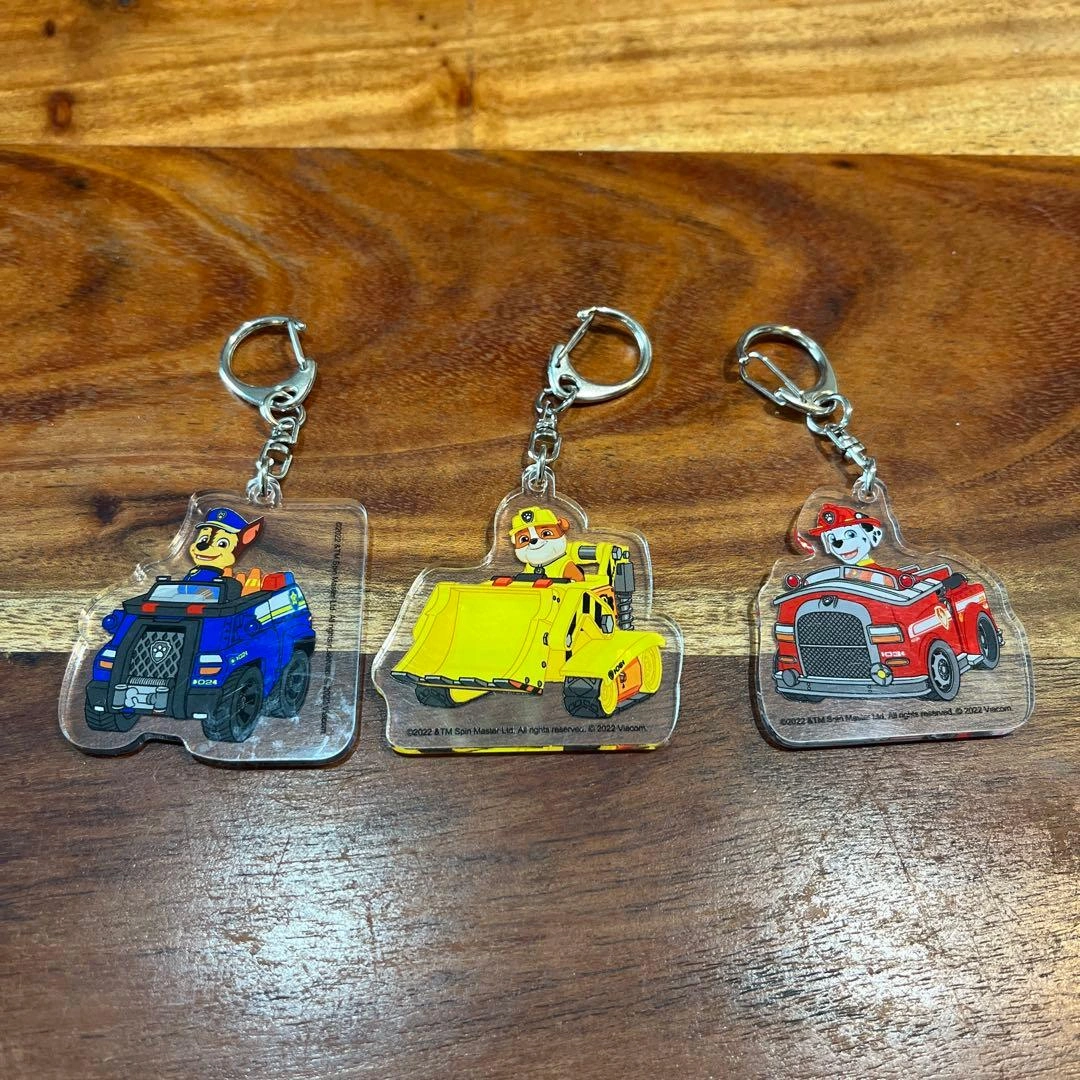 【3点セット】限定品 パウパトロール アクリルキーホルダー キーチェーン