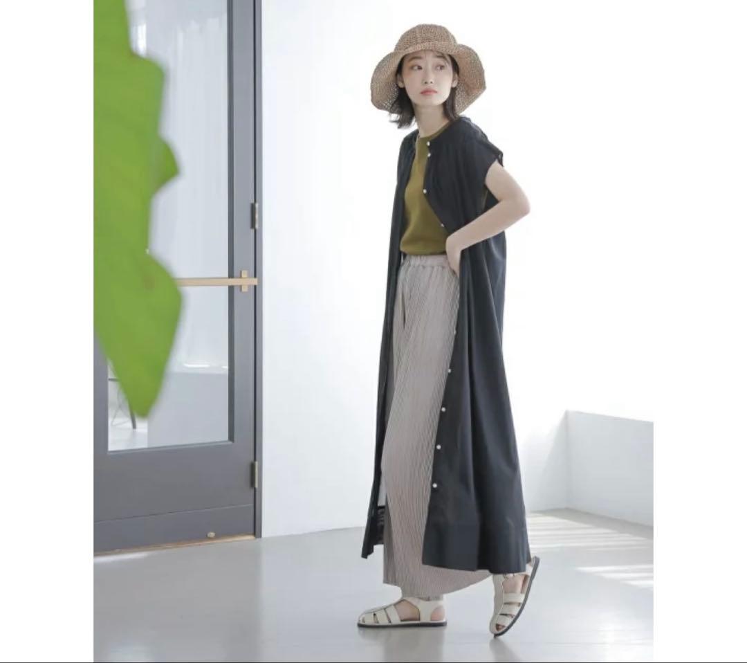 【新品】LACOLE★形が変わる★つば広★麦わら帽子 ストローハットの写真2枚目