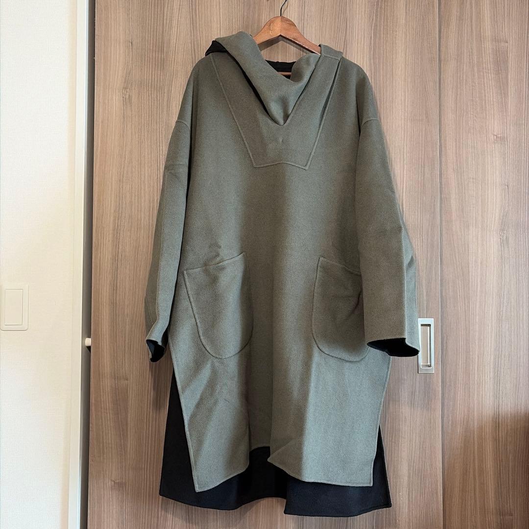 【美品】ロク roku beauty&youth 6 ポンチョ コート リバーの写真2枚目