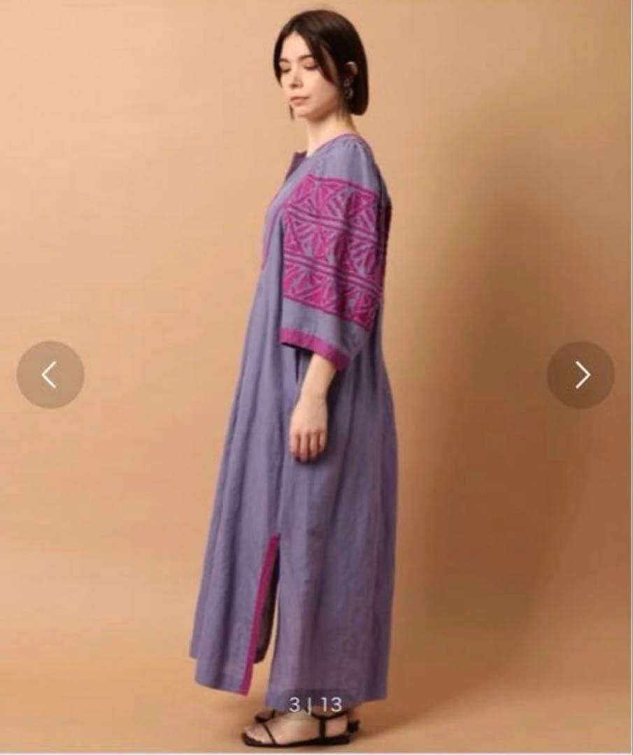 【新品/即完売】サラマリカ ビッグフラワーワンピース 刺繍の写真2枚目