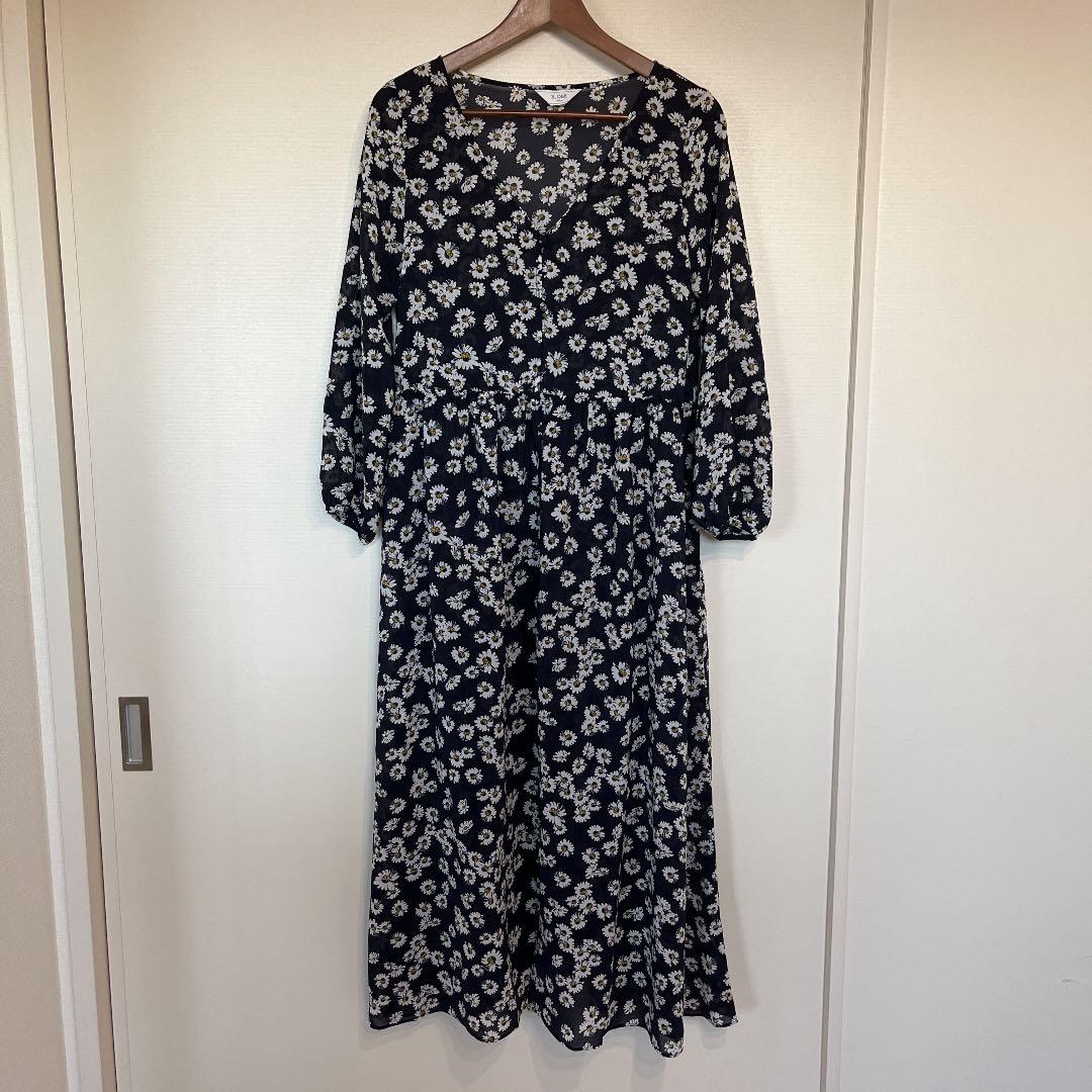 【美品】SLOBE IENA デイジープリント ロングワンピースの写真2枚目