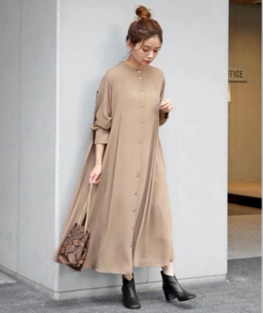 【タグ付き新品】定価18700円 バックプリーツワンピース 結婚式 パーティー