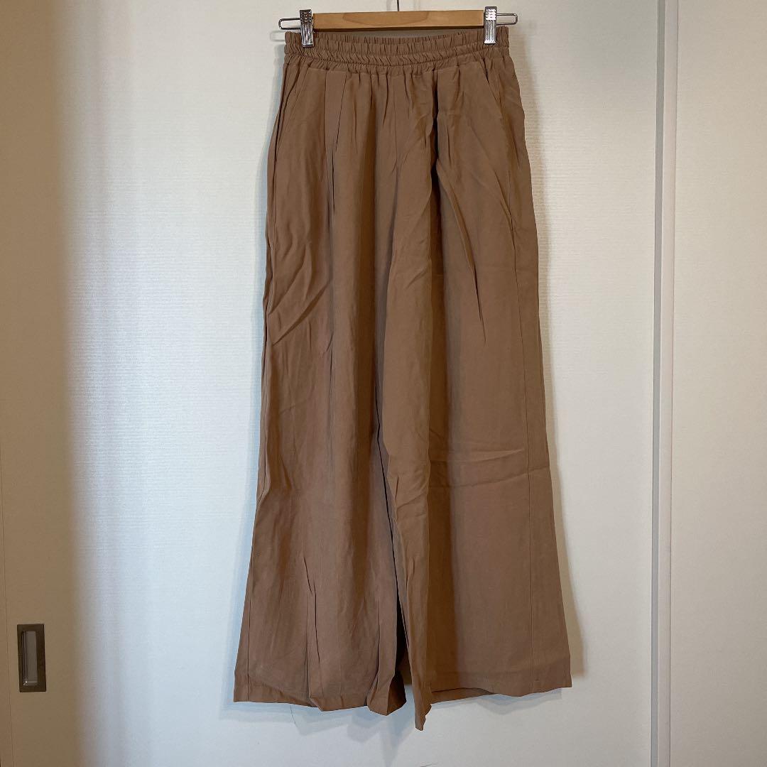 【美品】Another Edition ベージュワイドキュロットパンツ