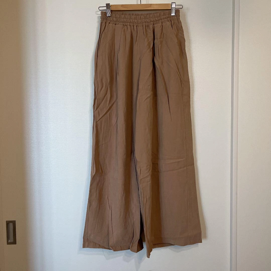 【美品】Another Edition ベージュワイドキュロットパンツ