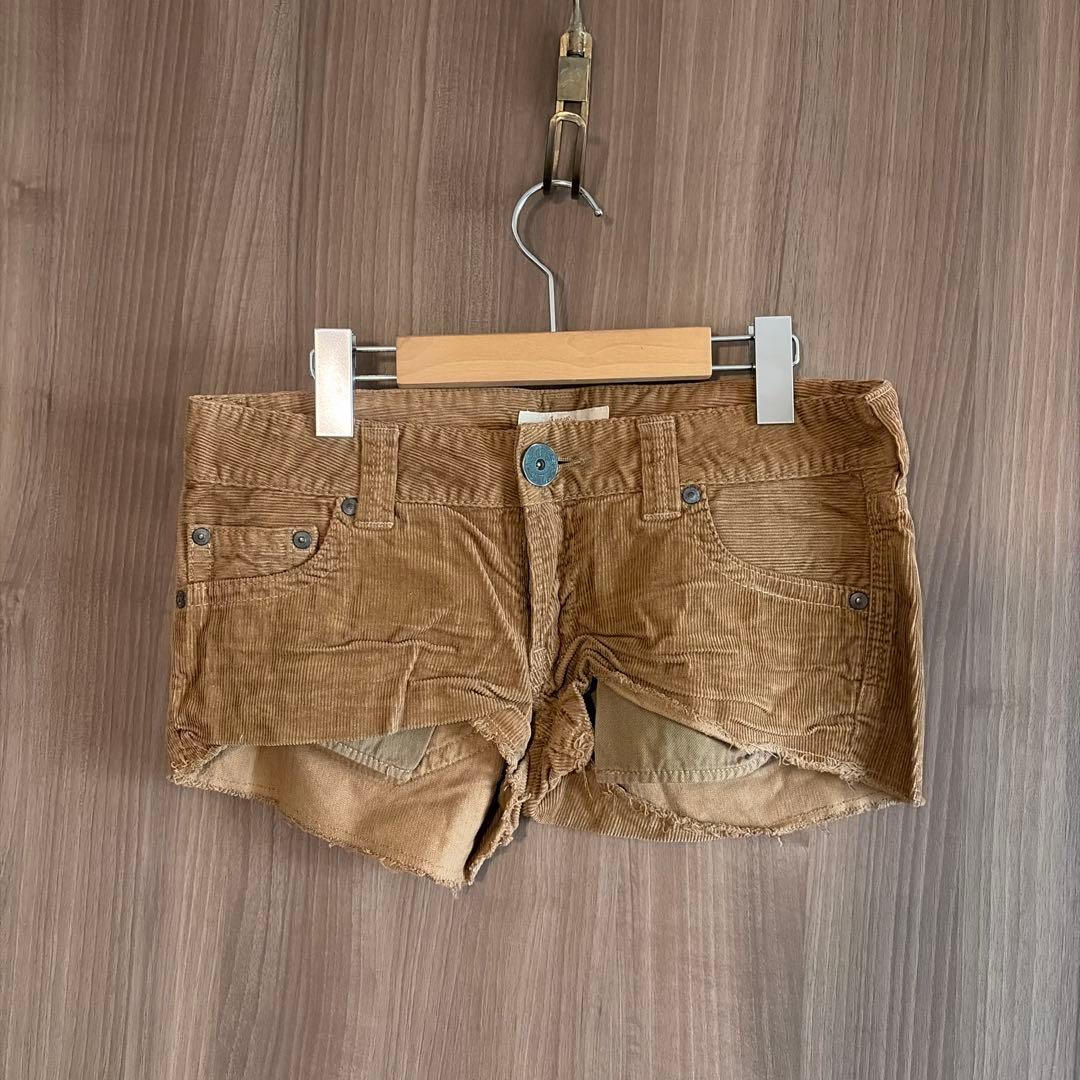 Another Edition コーデュロイショートパンツ Cher sea