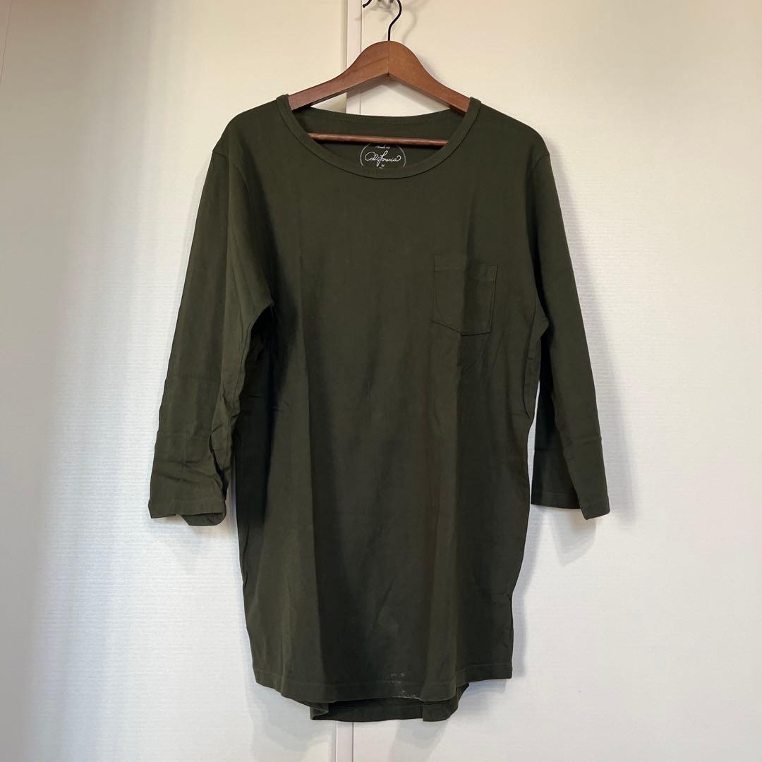 【美品】monkeytime カーキ 無地Tシャツ カットソー インナー