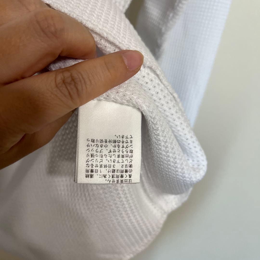 【新品】定価4620円 ベイフロー 白ワッフルプルオーバーの写真6枚目