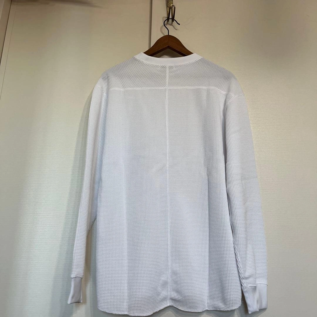 【新品】定価4620円 ベイフロー 白ワッフルプルオーバーの写真7枚目