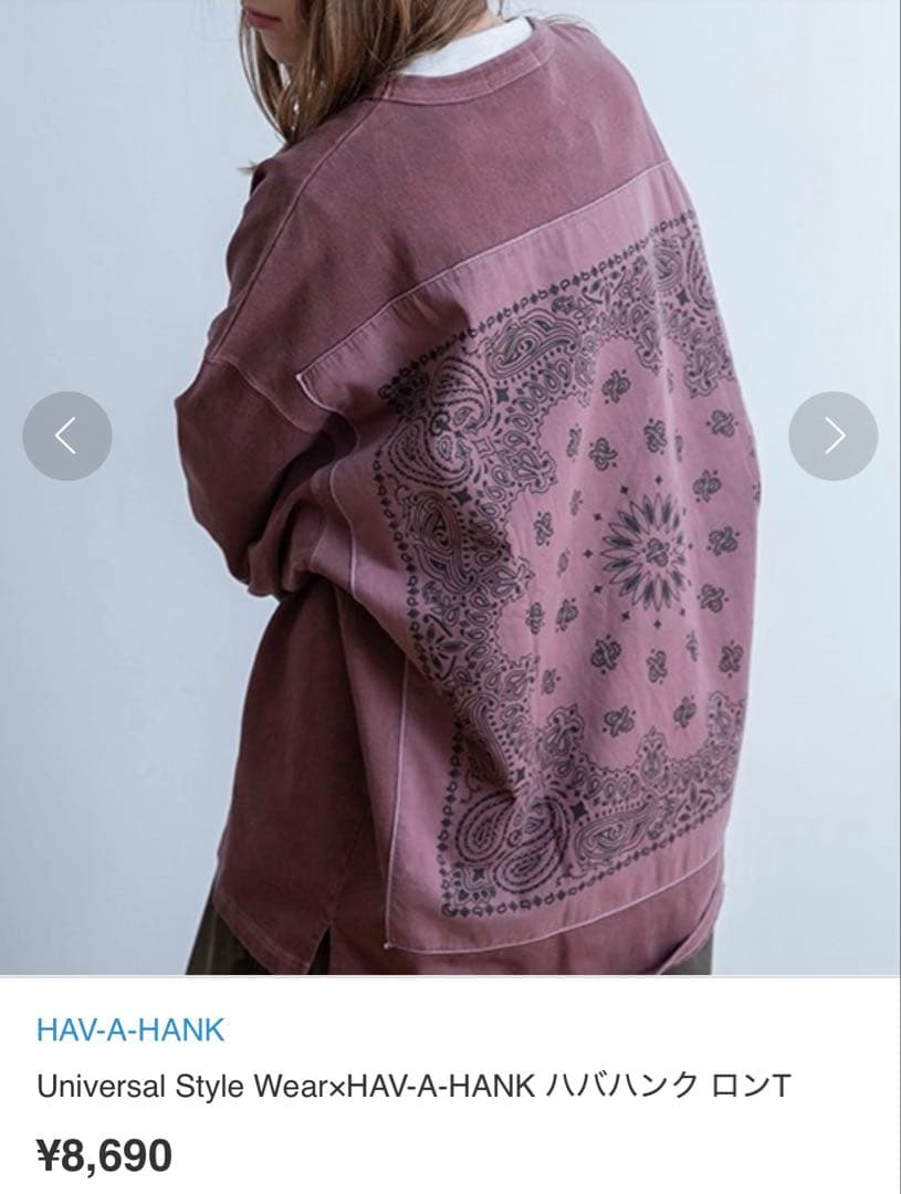 Universal Style Wear×HAV-A-HANK バンダナTシャツ