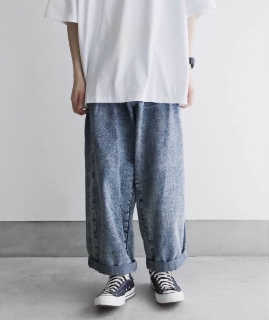【美品】Remer リメール ケミカルデニムパンツ AIVER アイバー