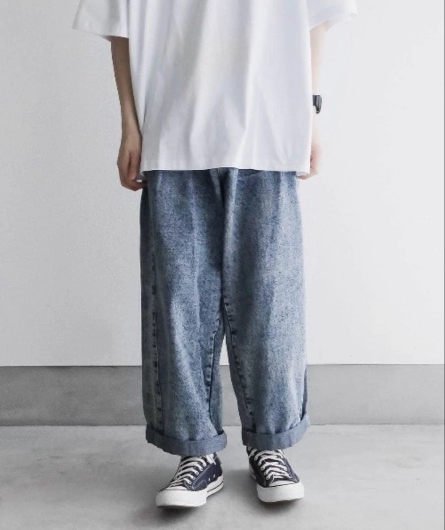 【美品】Remer リメール ケミカルデニムパンツ AIVER アイバー