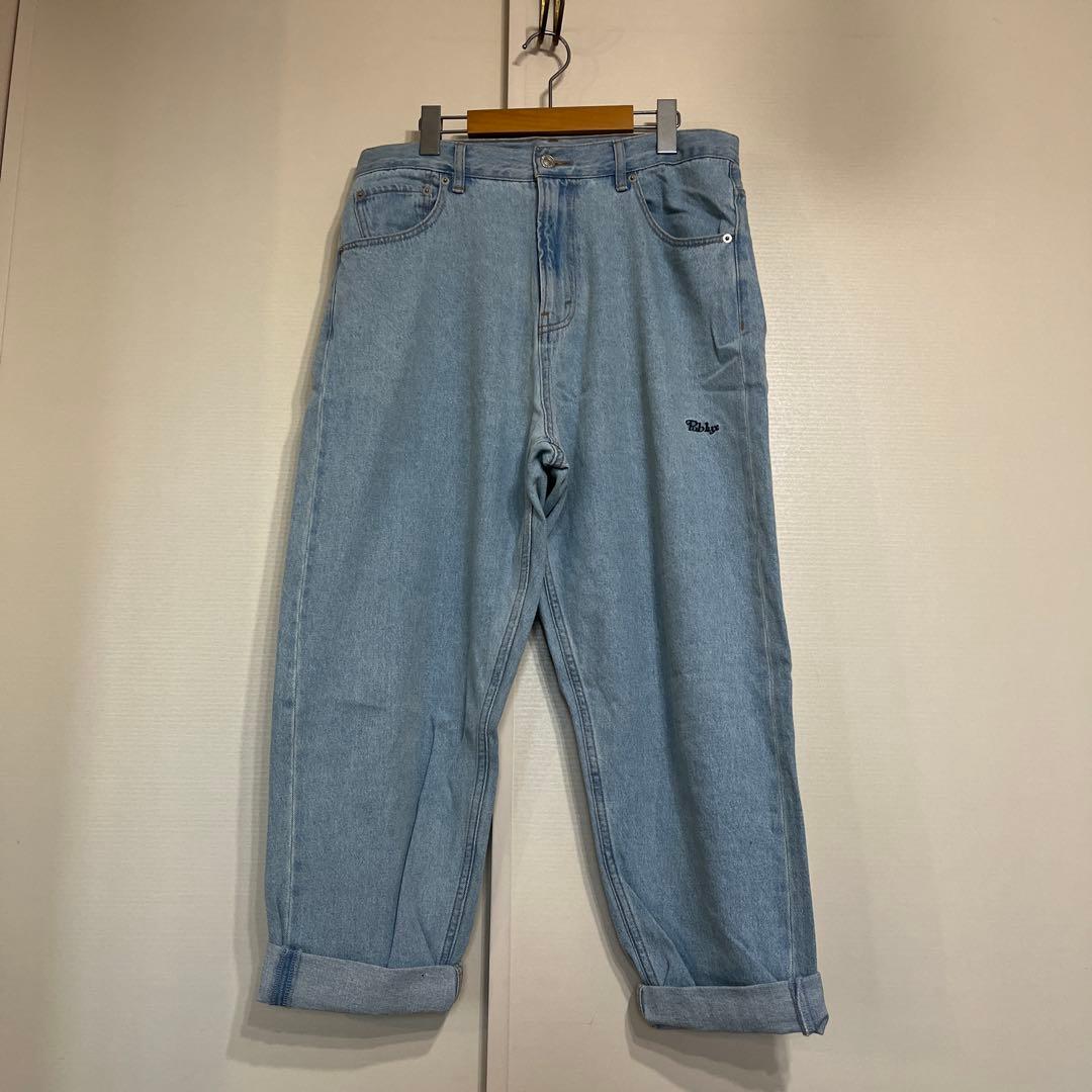 【美品】PUBLUX パブリュクス　ボリュームデニムパンツ