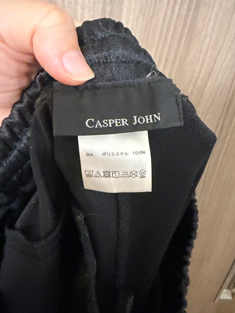 【美品】CASPER JOHN AIVER スリムジャージラインパンツの写真6枚目