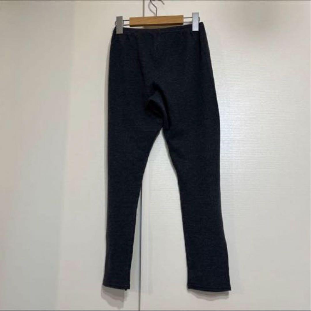 【美品】BEAMS メンズ　ワッフルレギンス　チャコールグレー　フリーサイズの写真5枚目