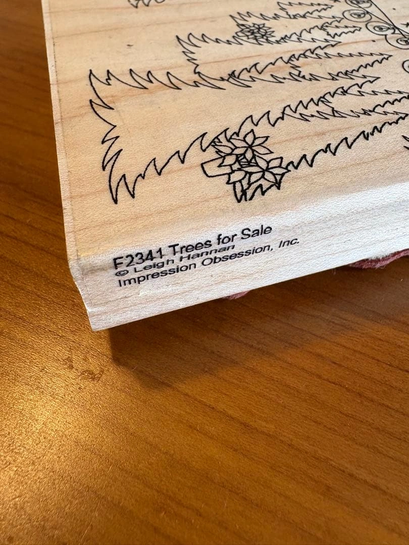 クリスマスツリー 木製スタンプの写真2枚目
