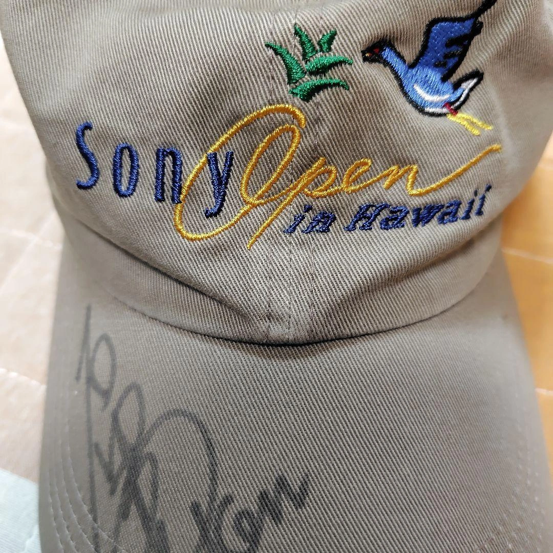 SONY Open ソニーオープンハワイゴルフ キャップ 石黒賢さんサイン入りの写真3枚目
