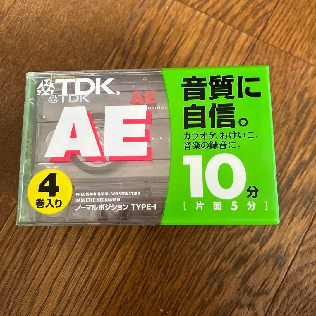 TDK AE カセットテープ 10分 ノーマルポジション 4巻セット