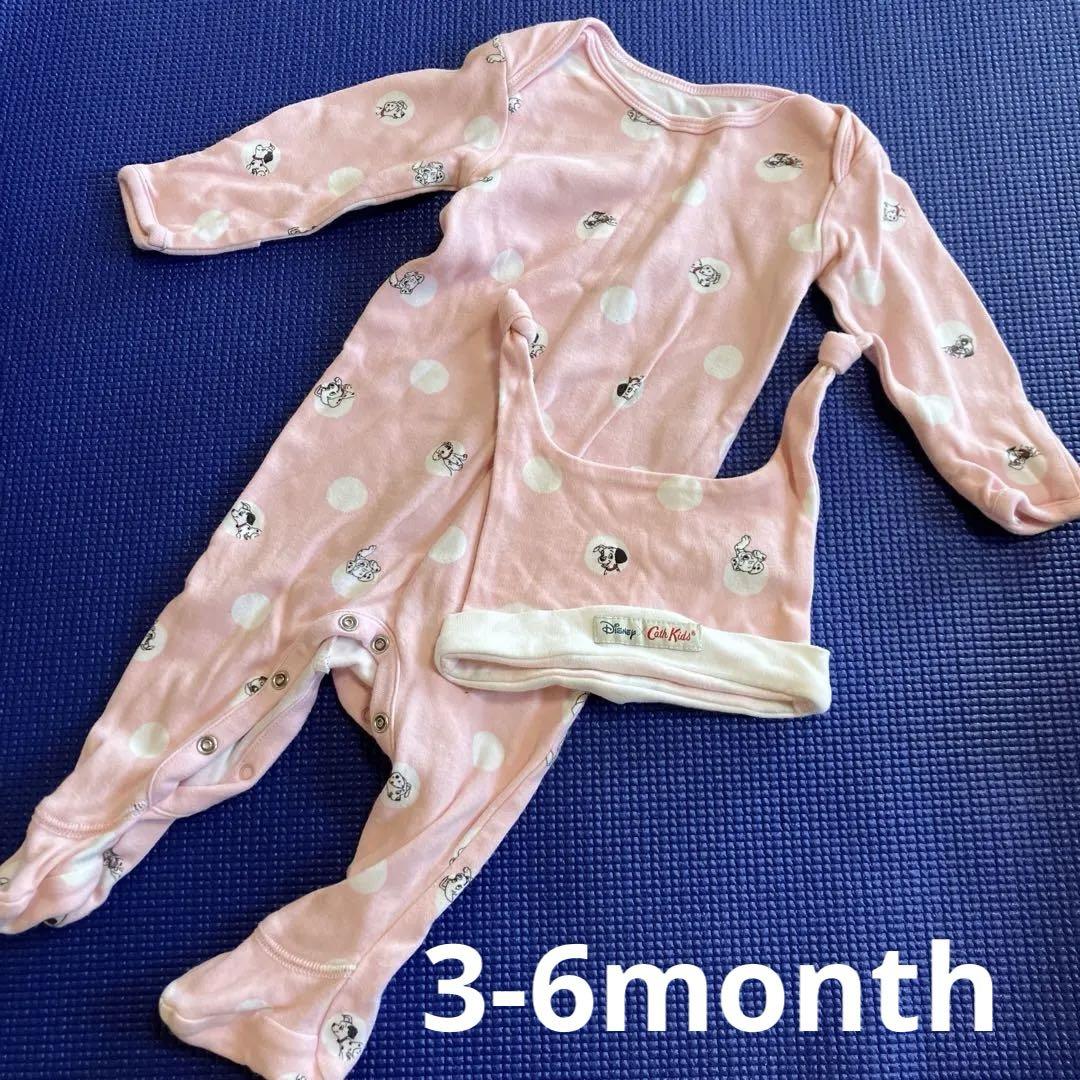 【キャスキッドソン×ディズニーコラボ】ロンパース、帽子3-6month