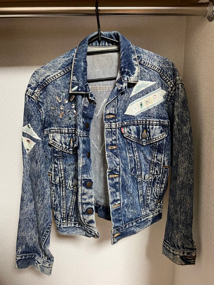 レア米国製ヴィンテージ 赤タグ LEVI'S 80’sデニムジャケットGジャン