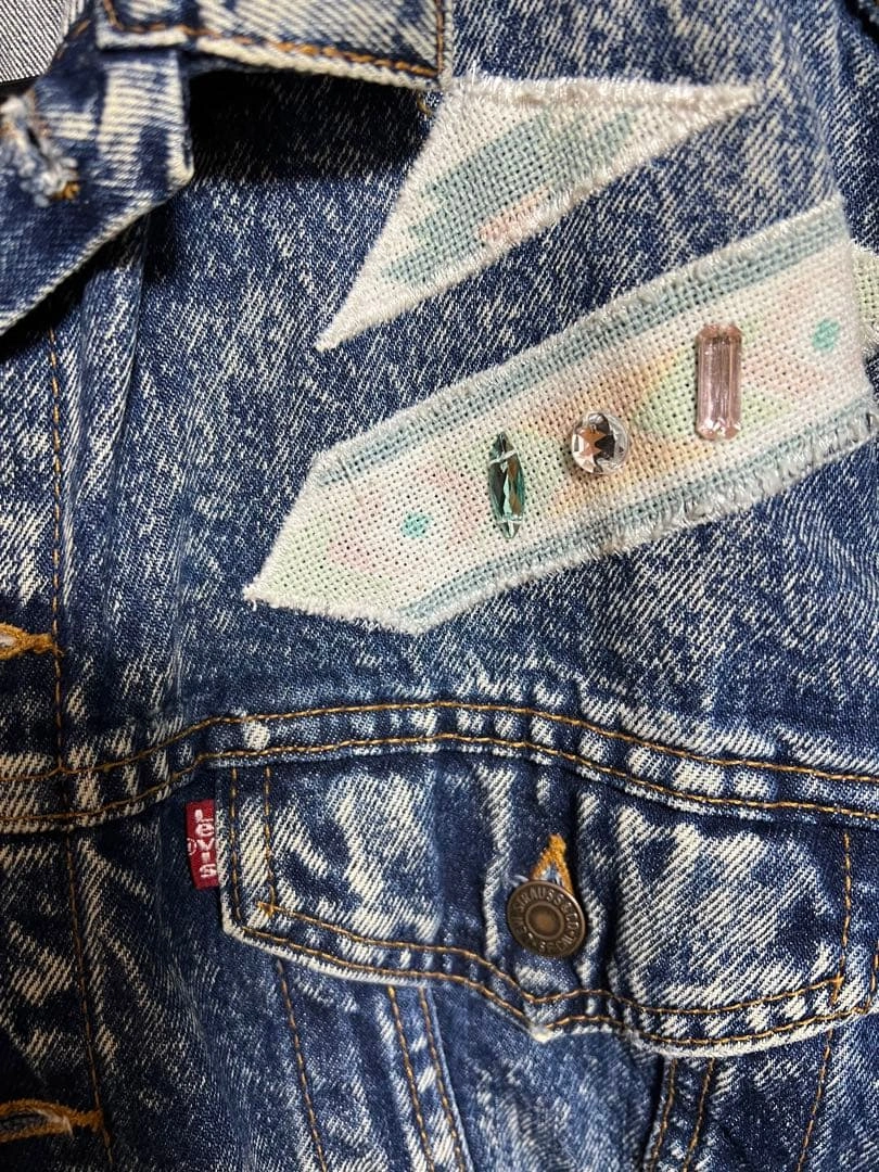レア米国製ヴィンテージ 赤タグ LEVI'S 80’sデニムジャケットGジャンの写真2枚目