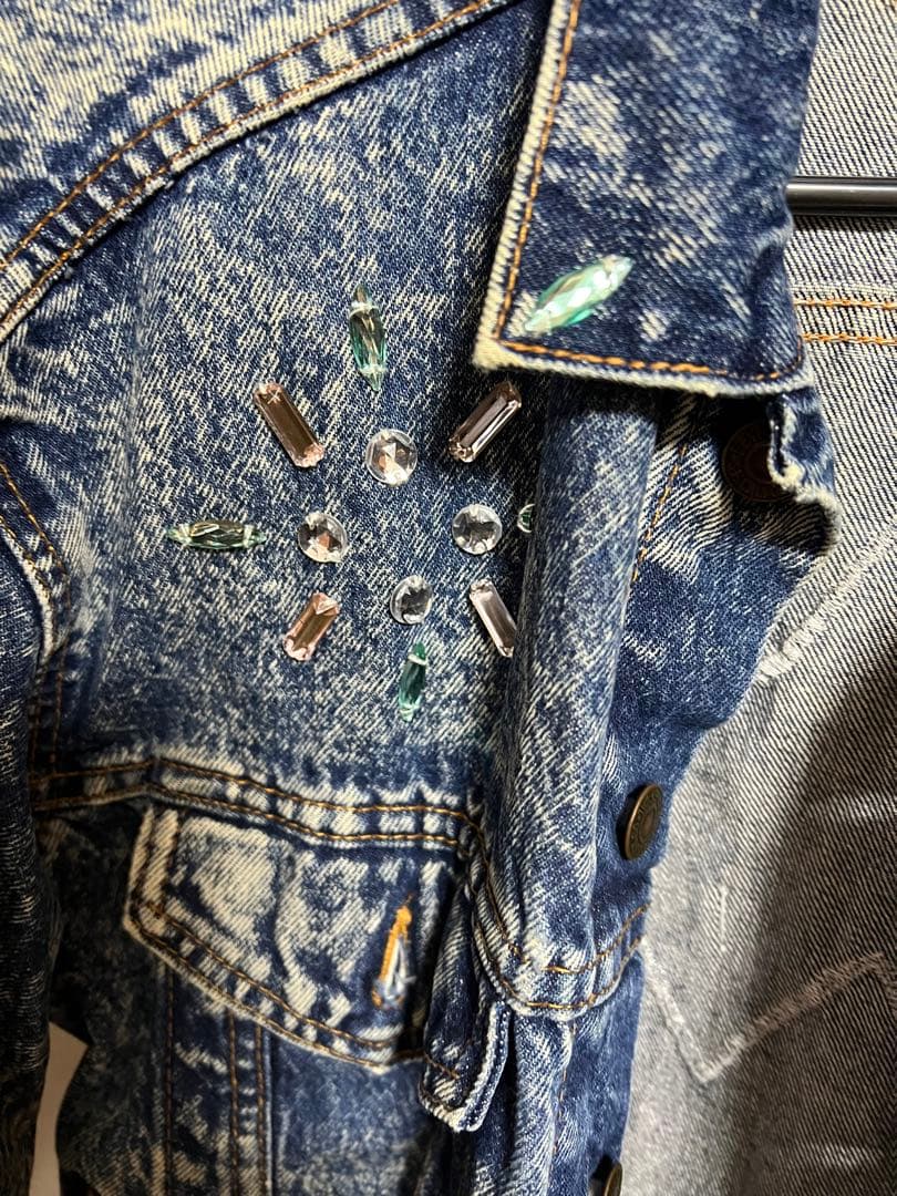 レア米国製ヴィンテージ 赤タグ LEVI'S 80’sデニムジャケットGジャンの写真3枚目